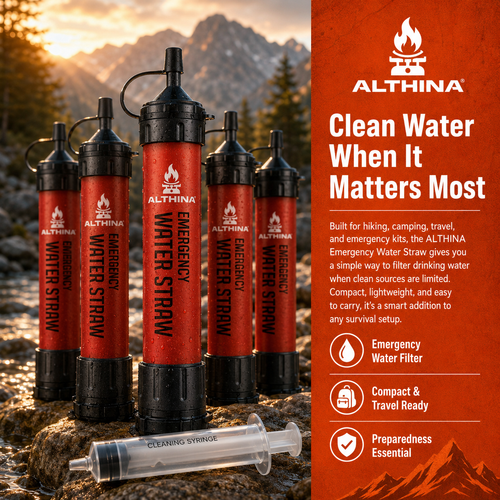 ALTHINA Survival Straw Pack (5) VIP